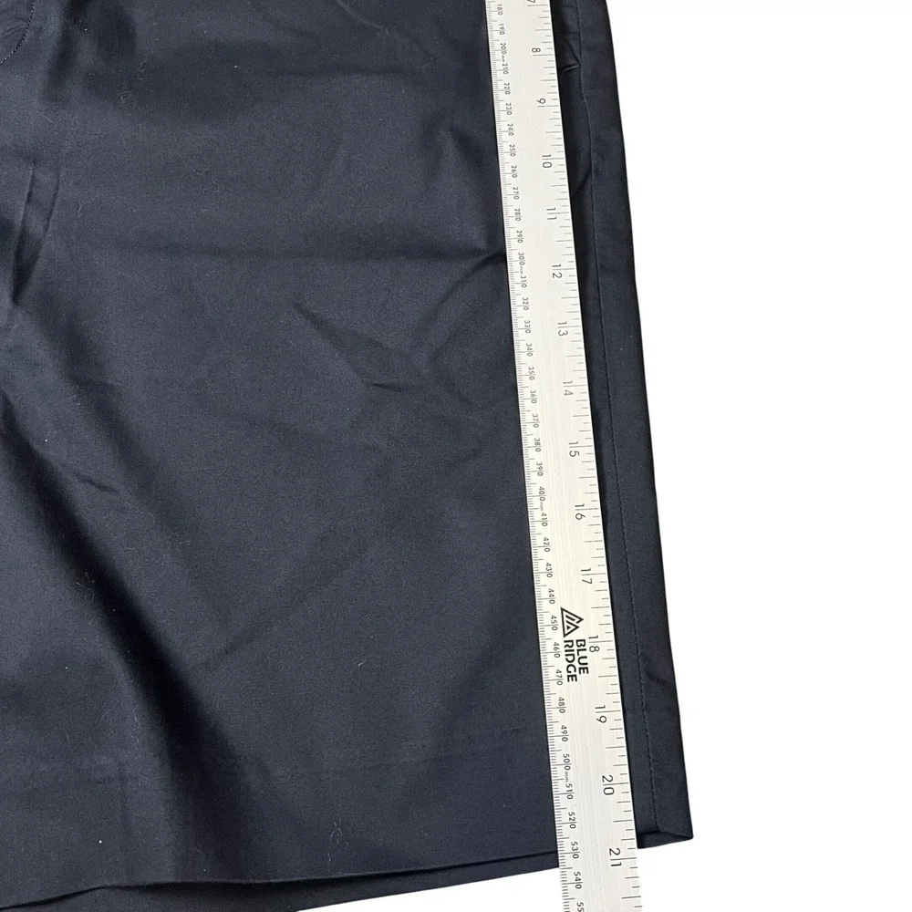 Polo Ralph Lauren Chino Shorts Mens 36 Navy Blue Stretch Classic Fit Flat Front